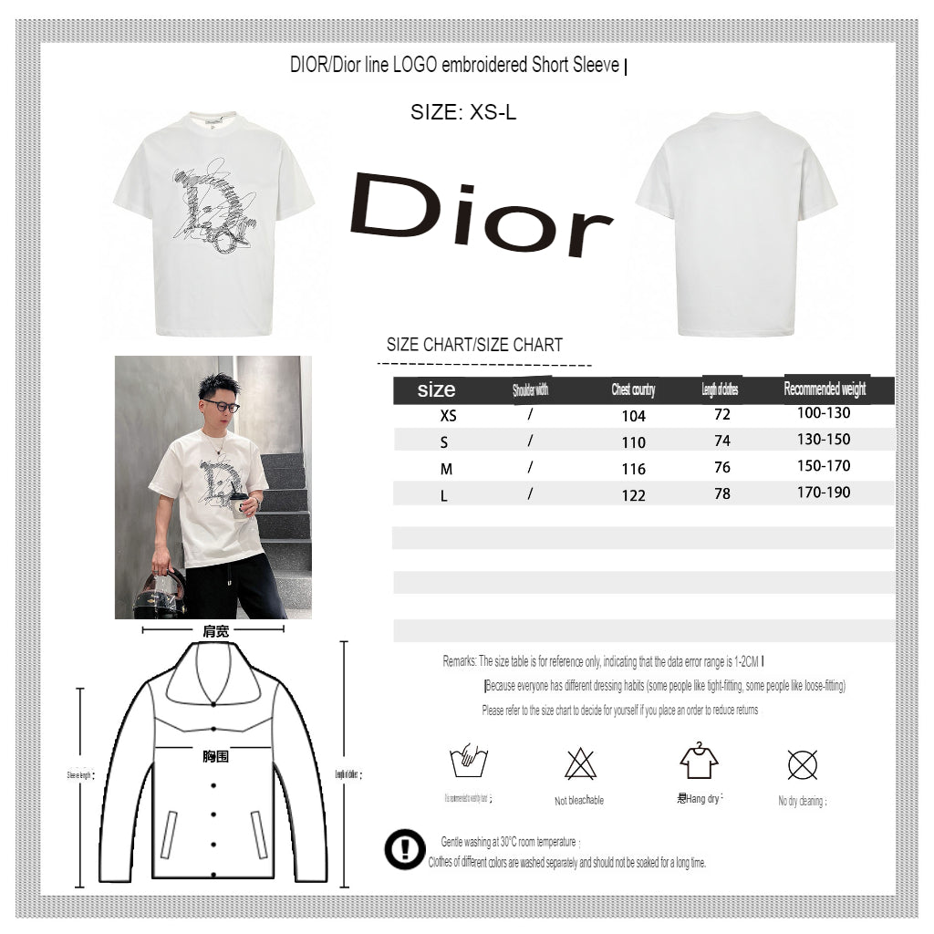 T-shirt Dior à motif griffonné