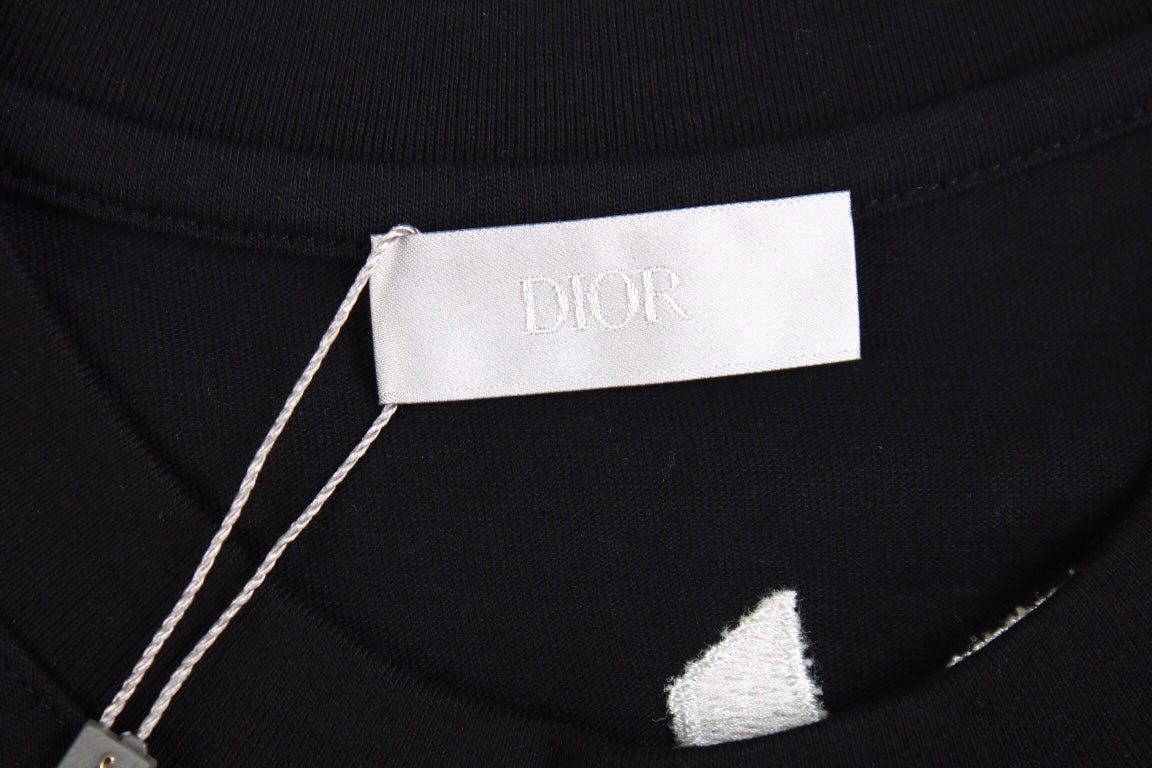 T-shirt Dior à logo script (noir)