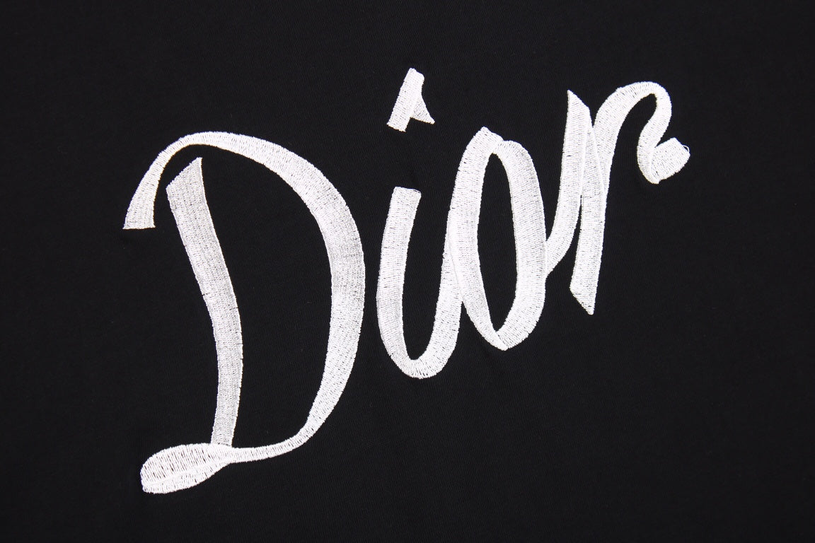 T-shirt Dior à logo script (noir)