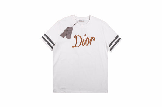 T-shirt Dior à logo script (blanc)