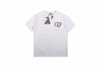 T-shirt Dior avec logo CD floral