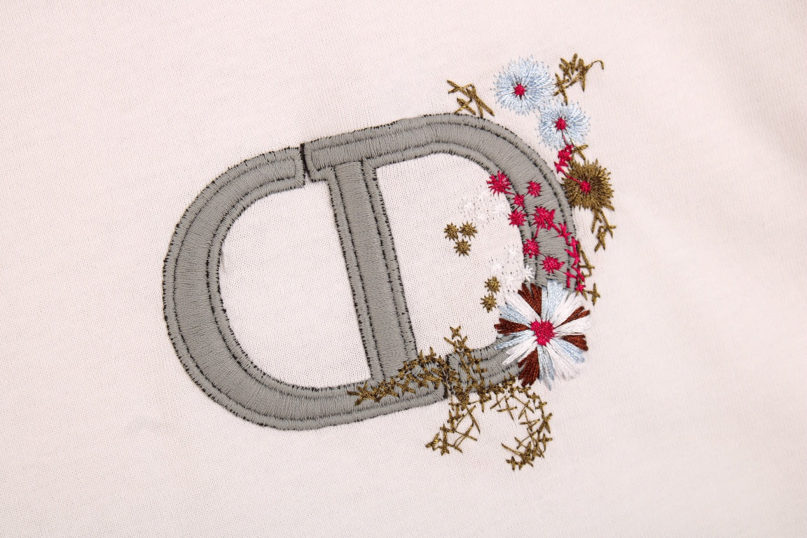 T-shirt Dior avec logo CD floral