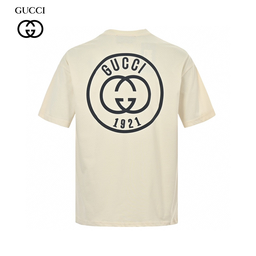 T-shirt graphique Gucci 1921 (Beige)
