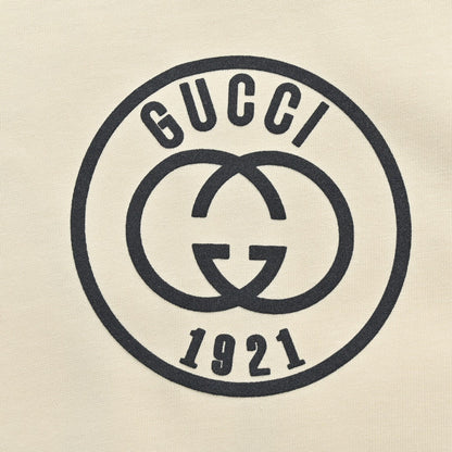 T-shirt graphique Gucci 1921 (Beige)