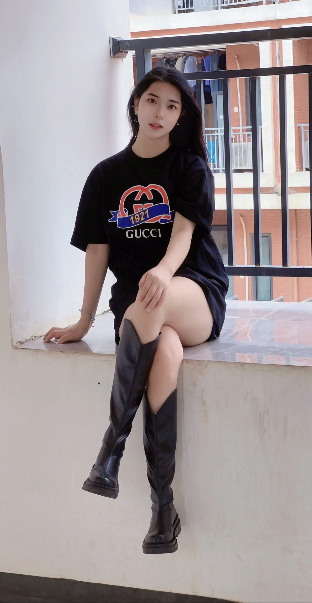 T-shirt à logo Gucci 1921