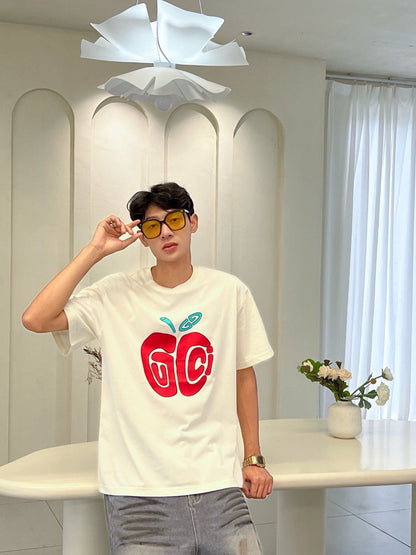 T-shirt Gucci à logo Apple (blanc)
