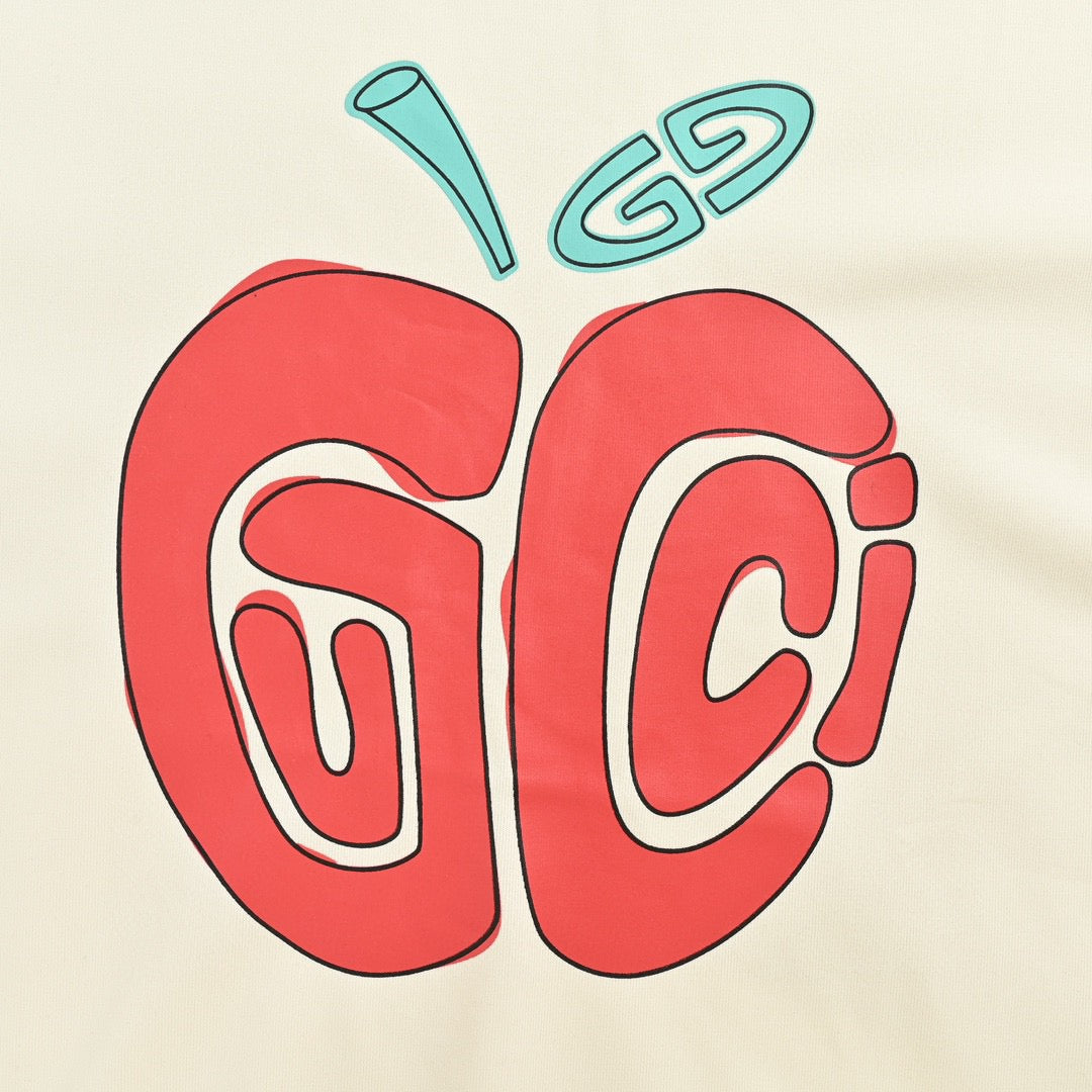 T-shirt Gucci à logo Apple (blanc)