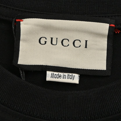 T-shirt noir Gucci à motif cœur