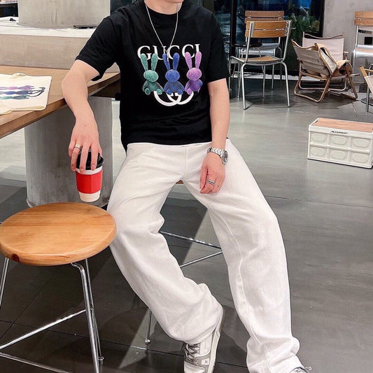 T-shirt Gucci Bunny Trio (Noir)