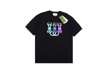 T-shirt Gucci Bunny Trio (Noir)