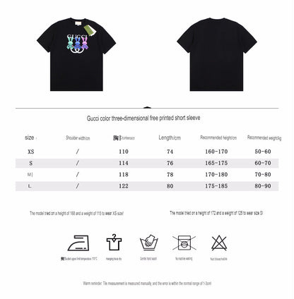 T-shirt Gucci Bunny Trio (Noir)