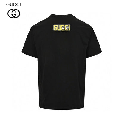 T-shirt Gucci à motif dessin animé (noir)