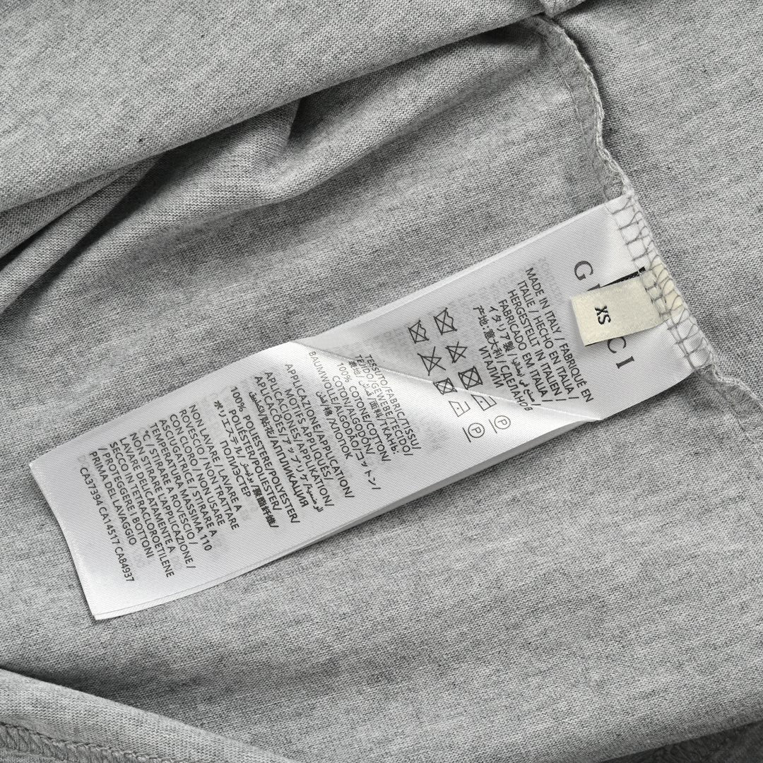 T-shirt Gucci à motif dessin animé (gris)