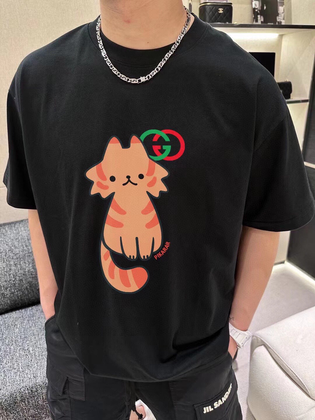 T-shirt graphique Gucci Cat