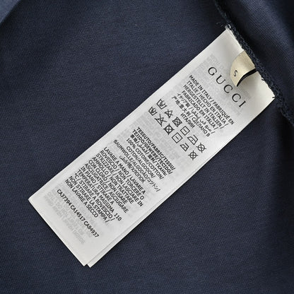 T-shirt Gucci à logo cerise bleu marine