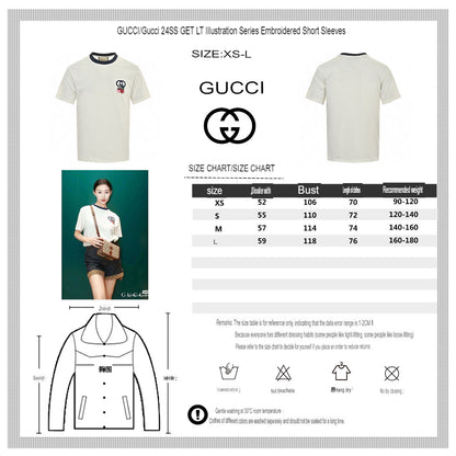 T-shirt Gucci à logo cerise