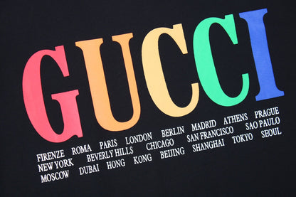 T-shirt Gucci Cities à lettres majuscules