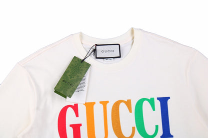 T-shirt Gucci Cities à lettres capitales - Blanc