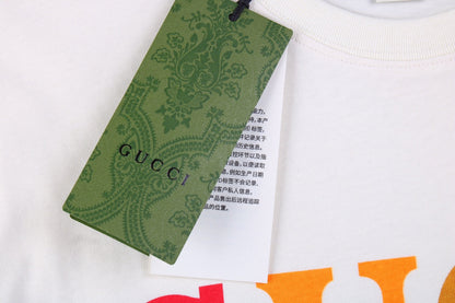 T-shirt Gucci Cities à lettres capitales - Blanc