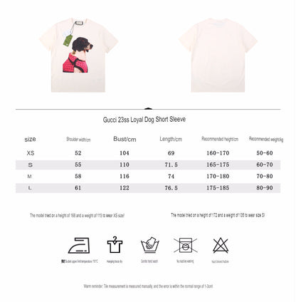 T-shirt Gucci à imprimé chien