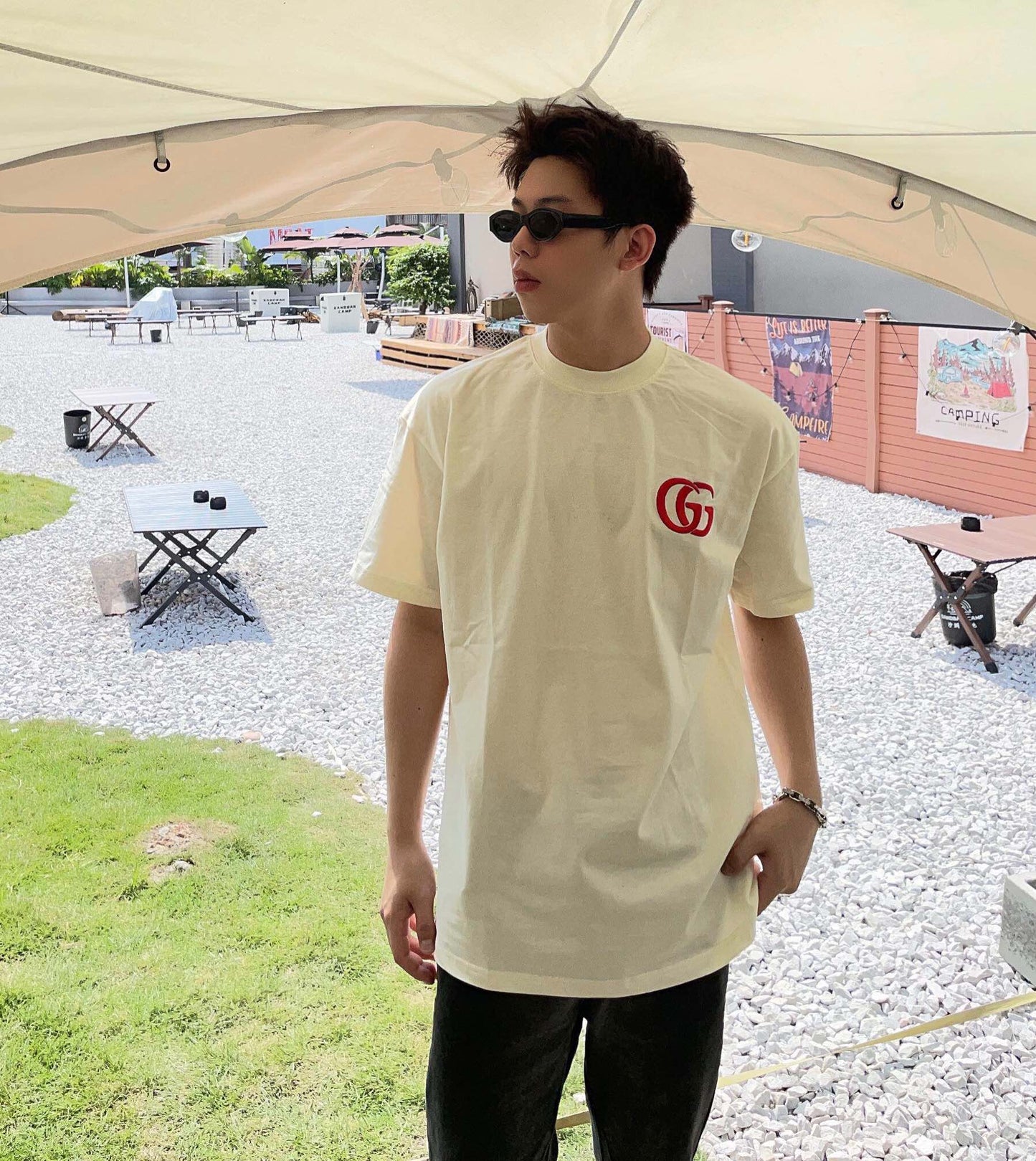 T-shirt Gucci à double logo G