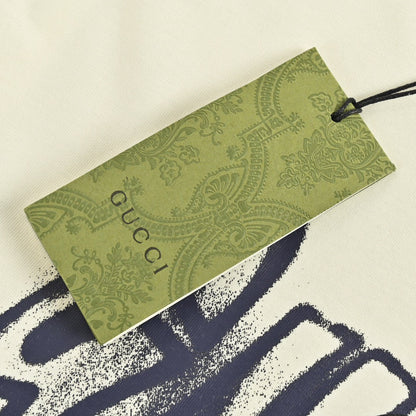 T-shirt crème à motif Gucci