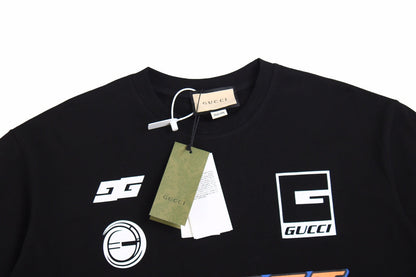 T-shirt Gucci à logo graphique (noir)