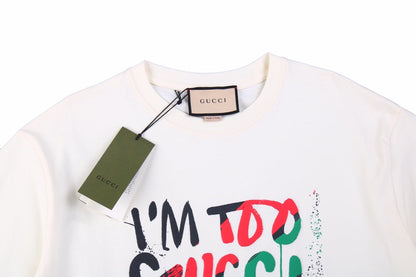 T-shirt Gucci « Je suis trop Gucci pour tes problèmes »