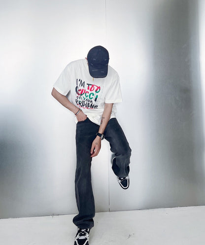 T-shirt Gucci « Je suis trop Gucci pour tes problèmes »