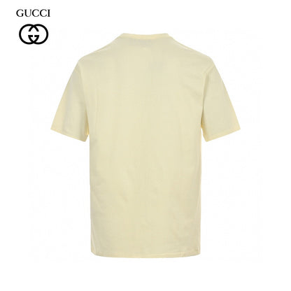 T-shirt crème Gucci à motif GG entrelacé