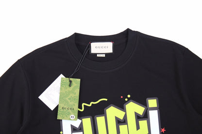 T-shirt Gucci à logo éclair noir