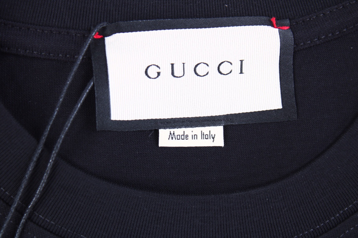 T-shirt Gucci à logo éclair noir