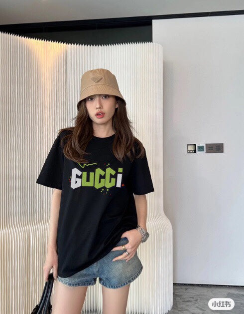 T-shirt Gucci à logo éclair noir