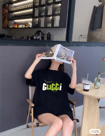 T-shirt Gucci à logo éclair noir