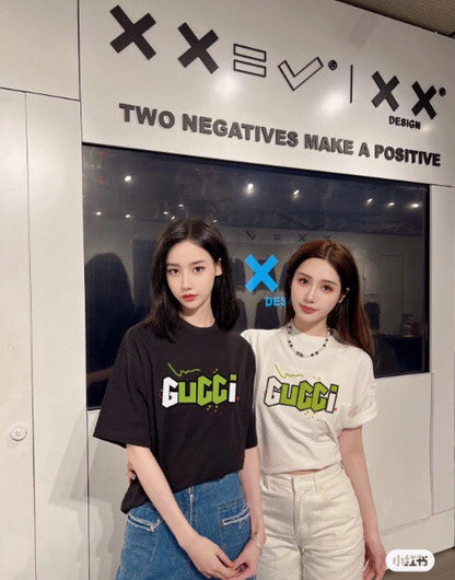 T-shirt Gucci à logo éclair noir