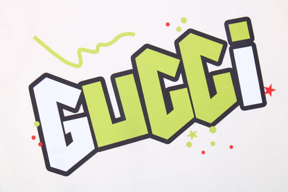 T-shirt Gucci à logo éclair couleur crème