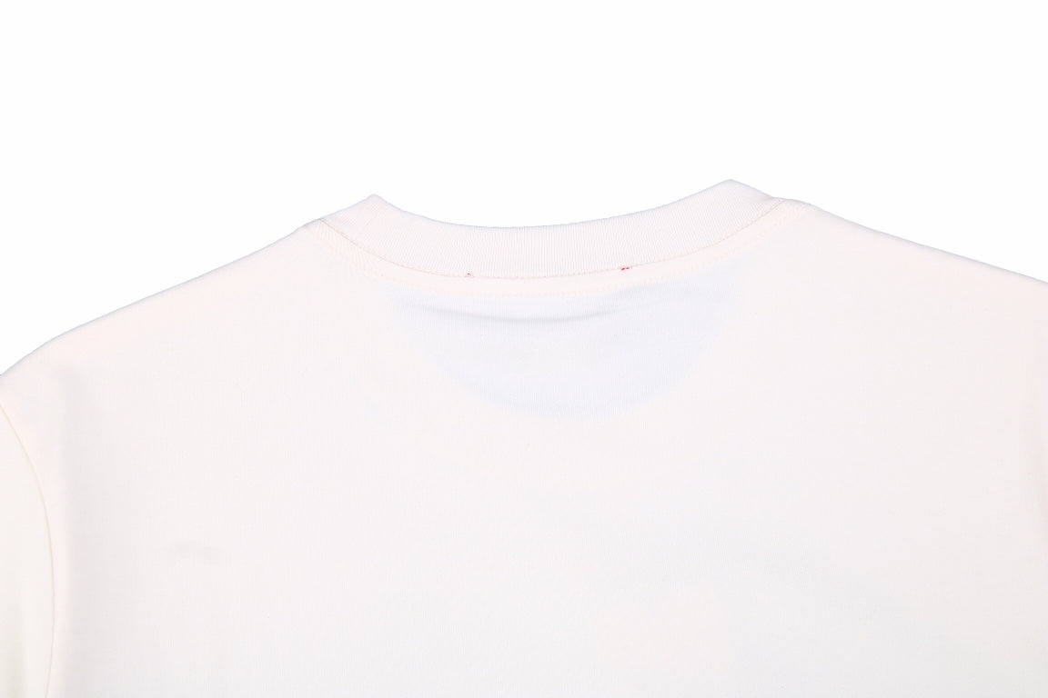 T-shirt Gucci à logo éclair couleur crème