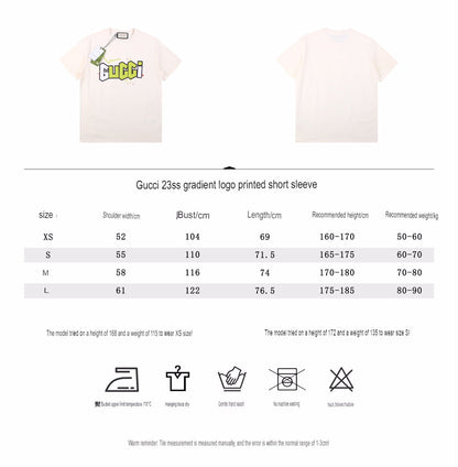 T-shirt Gucci à logo éclair couleur crème