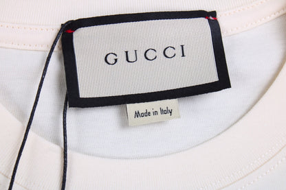 T-shirt Gucci à logo éclair (crème)