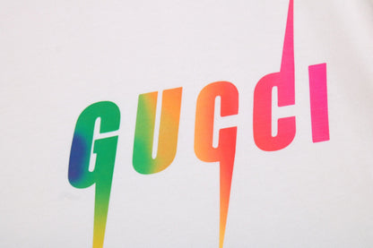 T-shirt Gucci à logo éclair (crème)