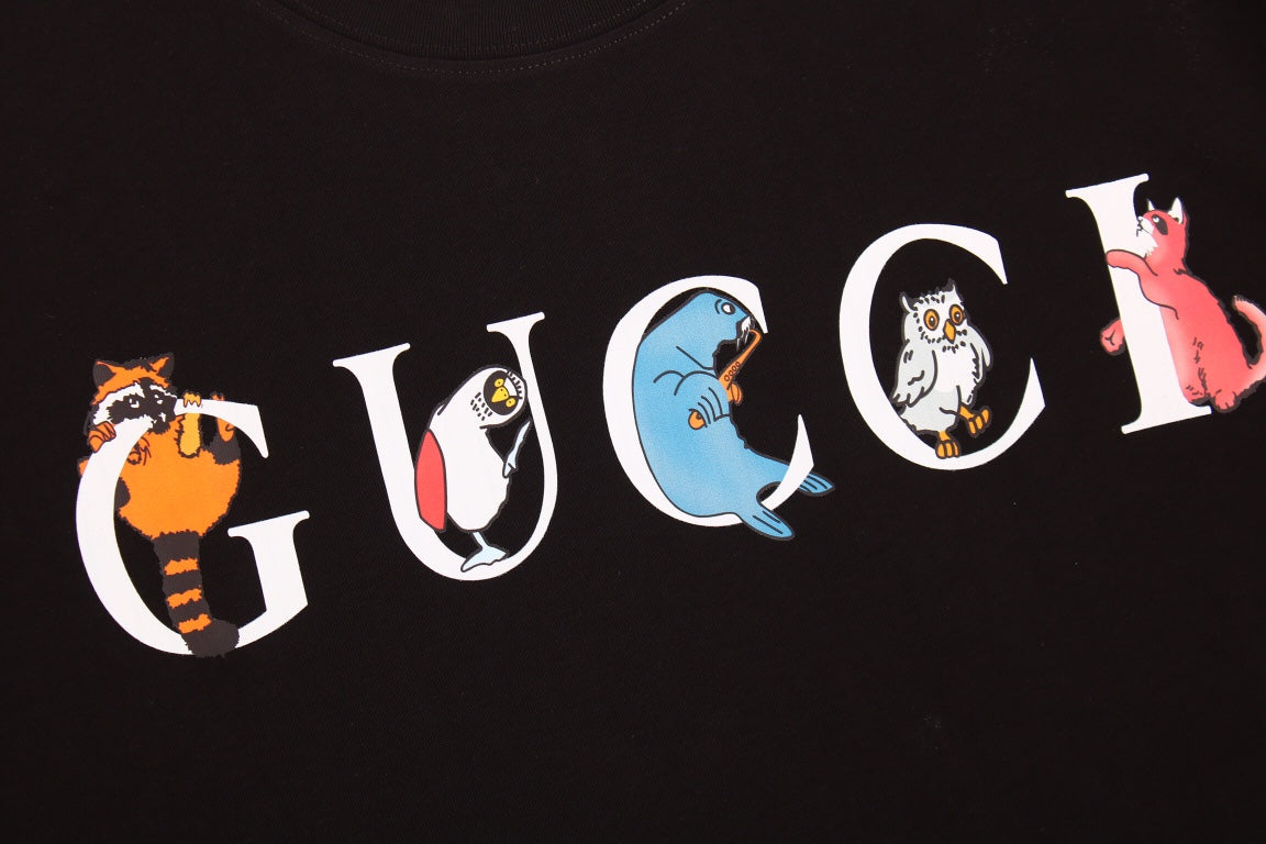 T-shirt Gucci Mushroom Cluster (Noir)