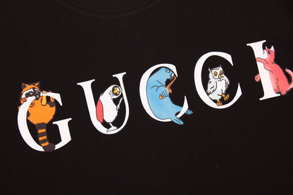 T-shirt Gucci Mushroom Cluster (Noir)