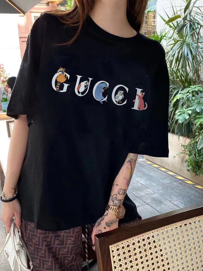 T-shirt Gucci Mushroom Cluster (Noir)