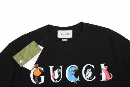 T-shirt Gucci Mushroom Cluster (Noir)