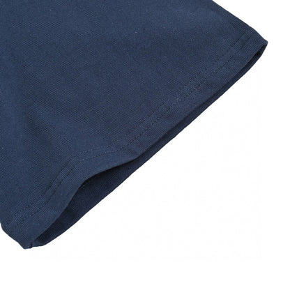 T-shirt Gucci bleu marine avec logo superposé