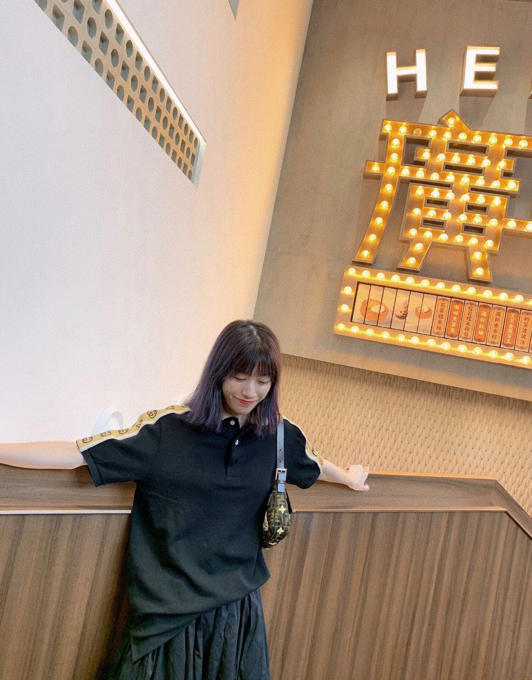 Polo Gucci avec bande logo