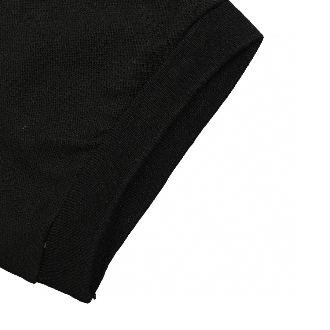 Polo Gucci à rayures et logo (noir)