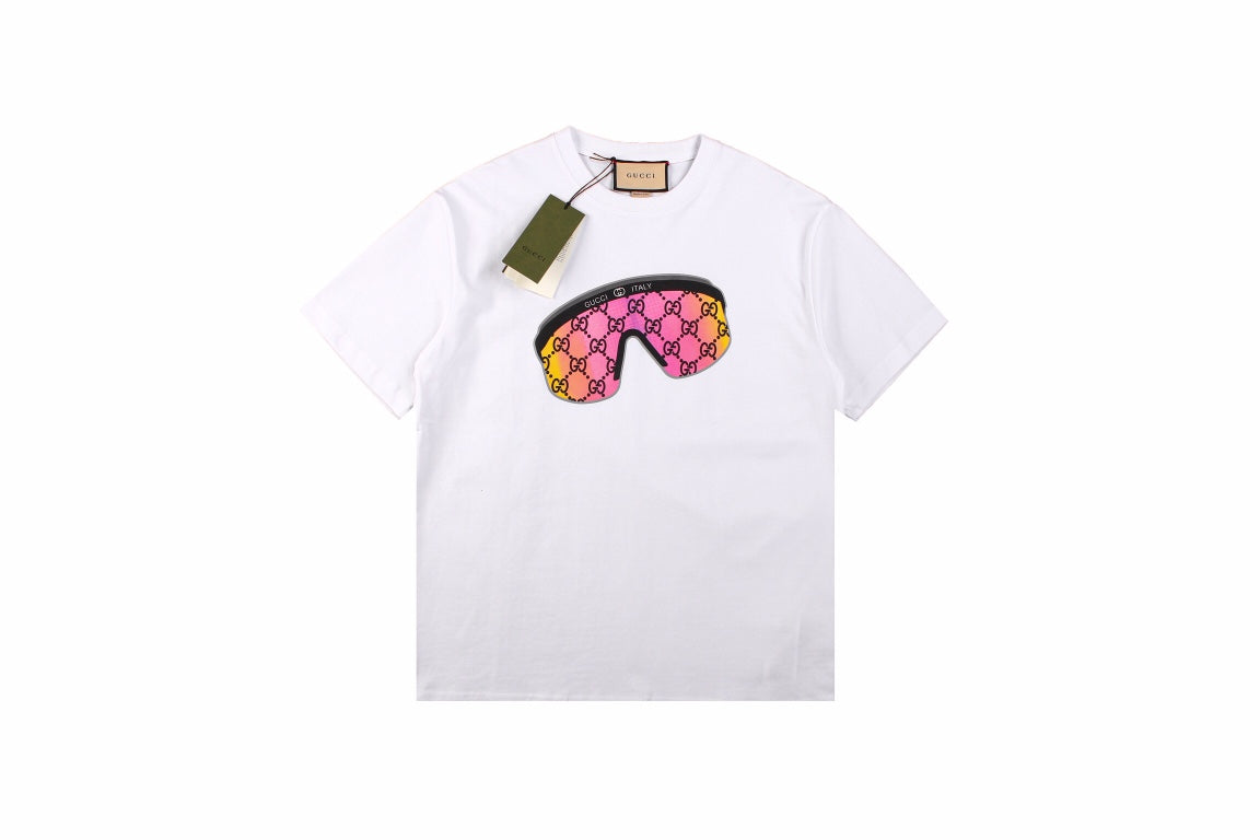 T-shirt graphique lunettes de soleil Gucci