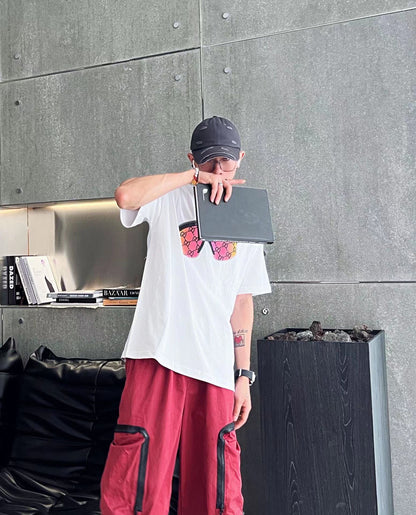 T-shirt graphique lunettes de soleil Gucci