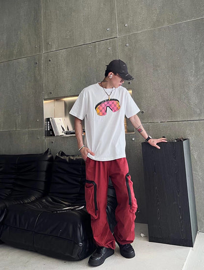 T-shirt graphique lunettes de soleil Gucci